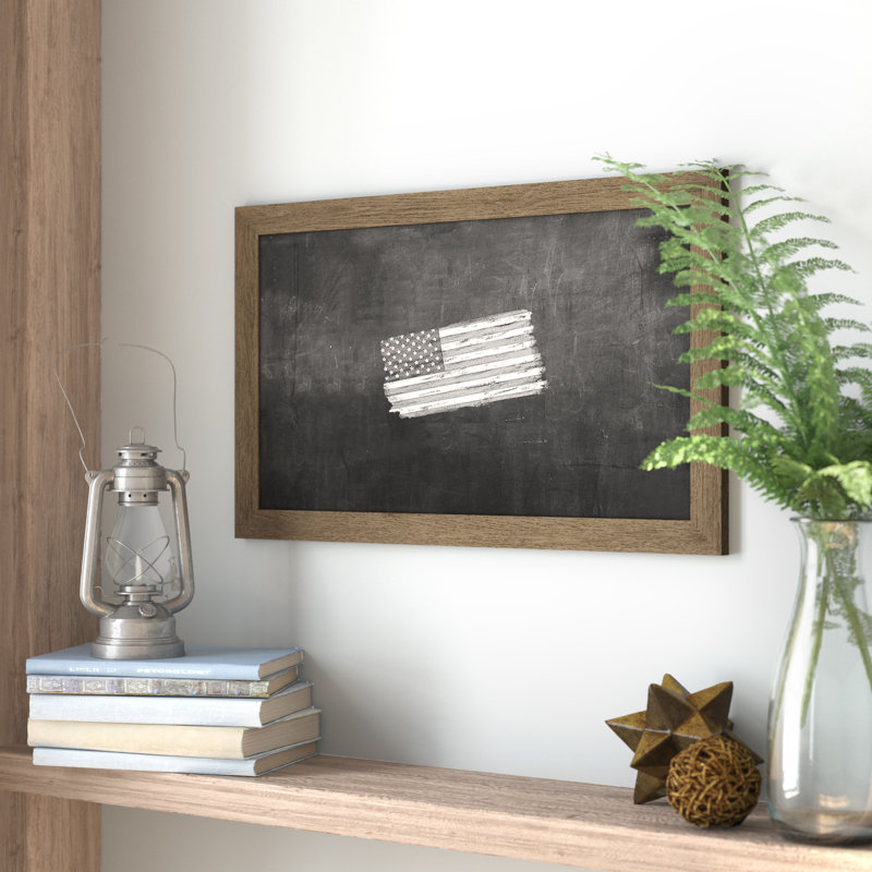 Laurel Foundry Modern Farmhouse Barnwood Wall Mounted Chalkboard